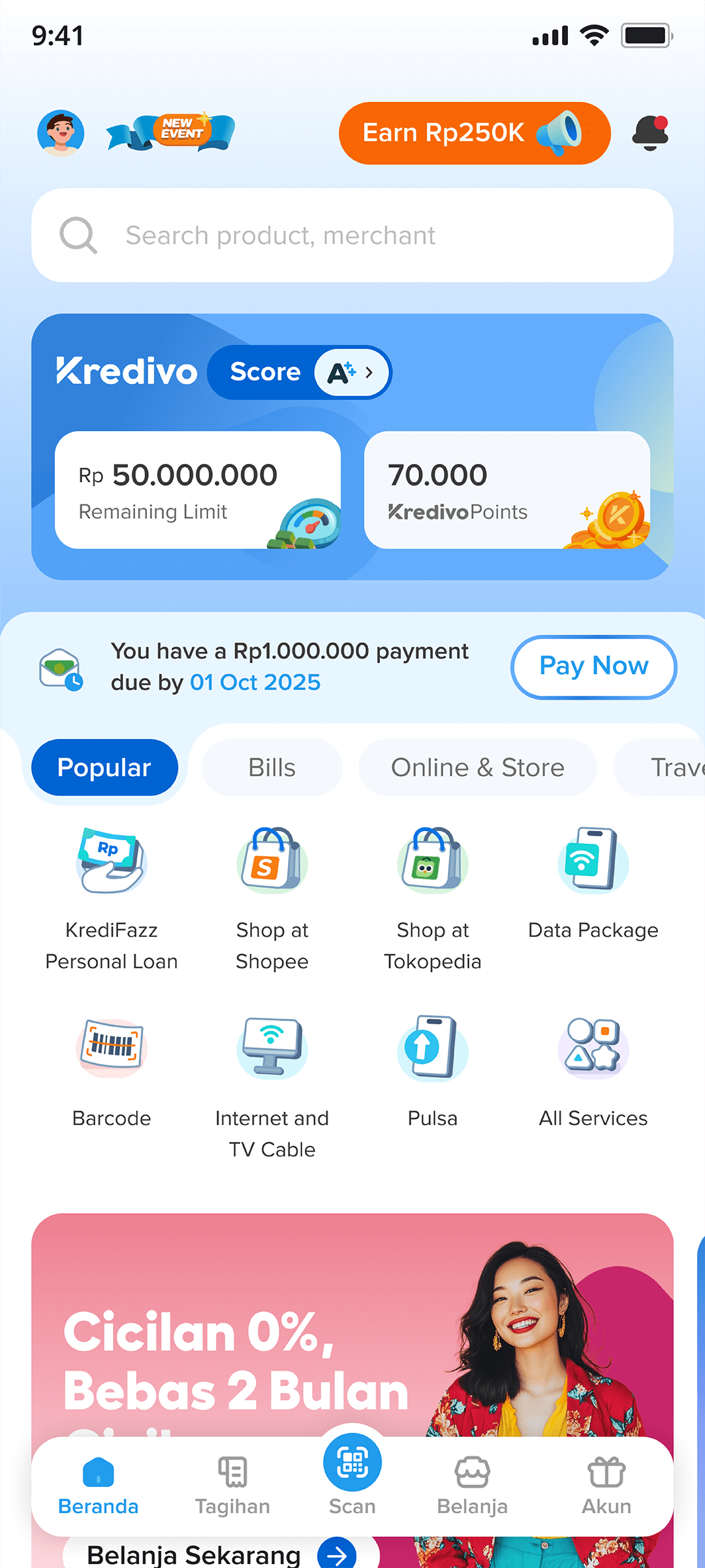 Kredivo app